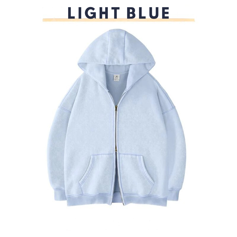 RIXZO™️ Premium Unisex Oversized zip up hoodie