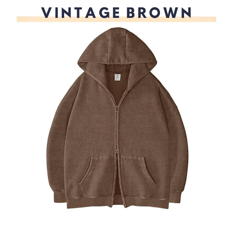 RIXZO™️ Premium Unisex Oversized zip up hoodie