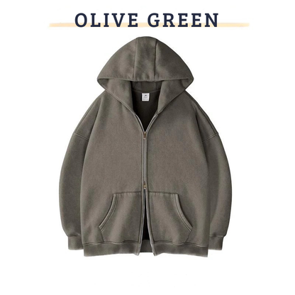 RIXZO™️ Premium Unisex Oversized zip up hoodie