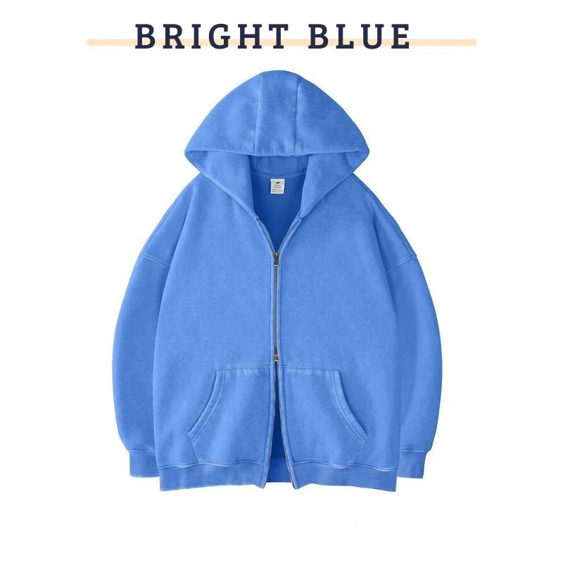 RIXZO™️ Premium Unisex Oversized zip up hoodie