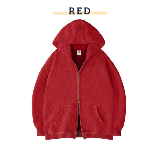 RIXZO™️ Premium Unisex Oversized zip up hoodie