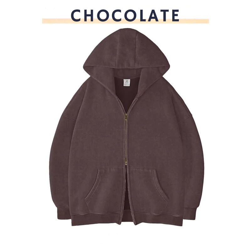 RIXZO™️ Premium Unisex Oversized zip up hoodie