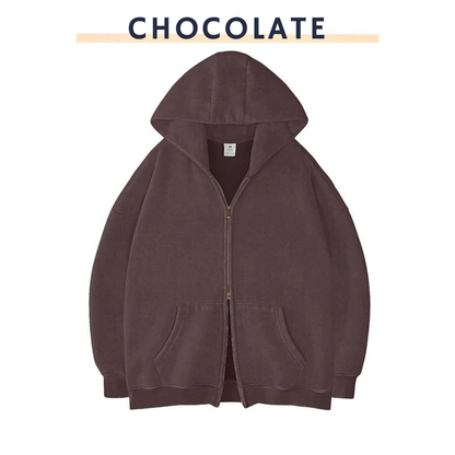 RIXZO™️ Premium Unisex Oversized zip up hoodie